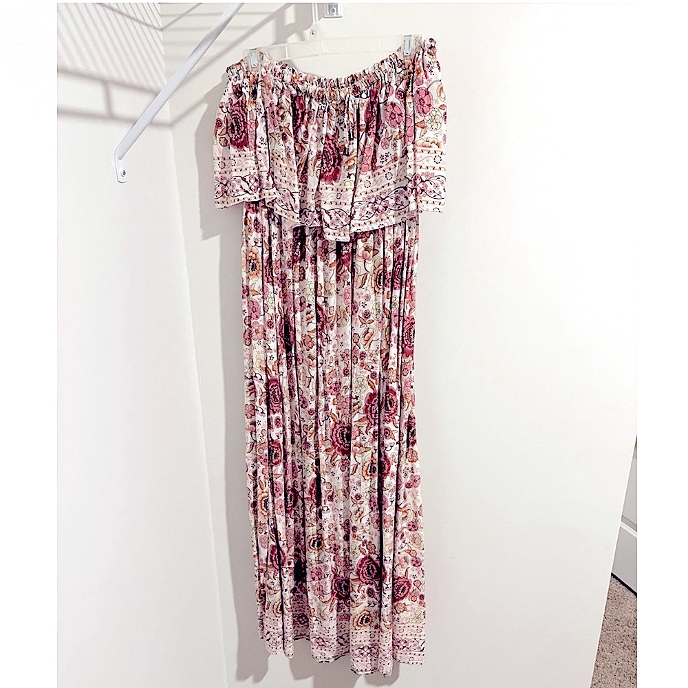 Amazon strapless maxi dress
